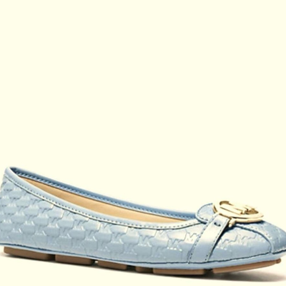 NIB MICHAEL KORS 
Embossed Moccasin Loafer Flat vista blue size 9.5 M - Picture 3 of 7